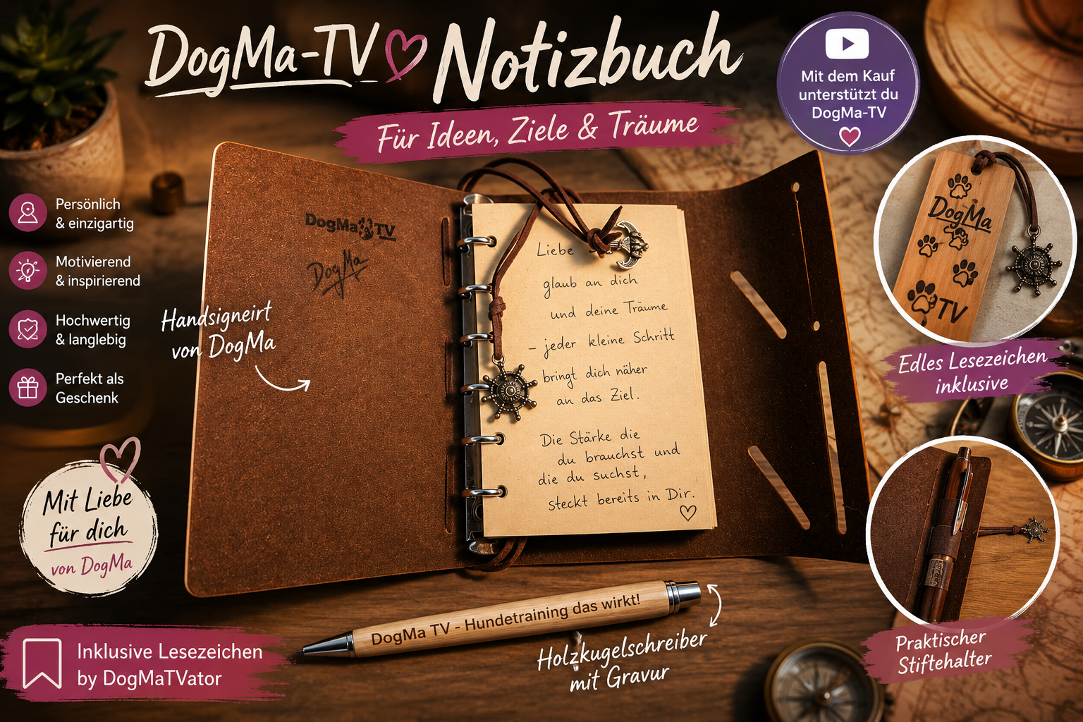 💜 DogMa-TV Unterstützer-Notizbuch