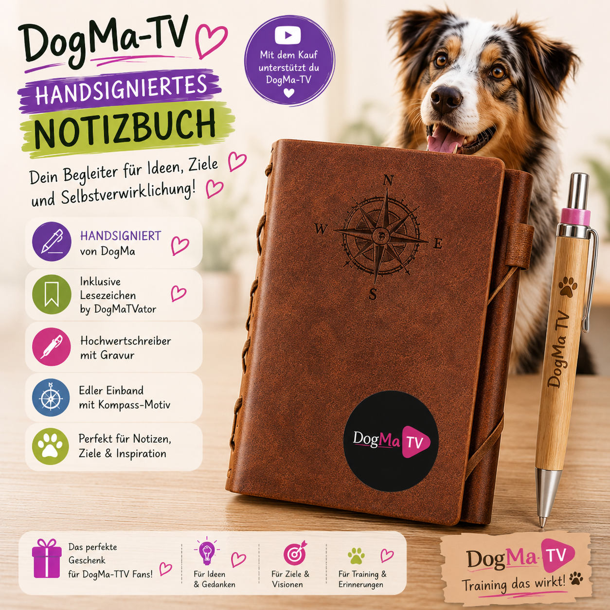 💜 DogMa-TV Unterstützer-Notizbuch