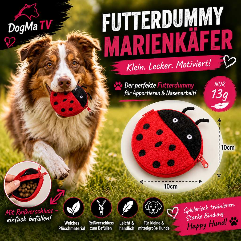 🐞 DogMa TV Futterdummy „Marienkäfer“